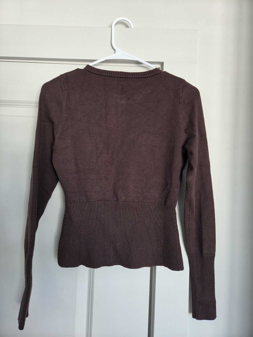 Meshki Reese Fitted Knit Cardigan - Dark Chocolate - Picture 6 of 7
